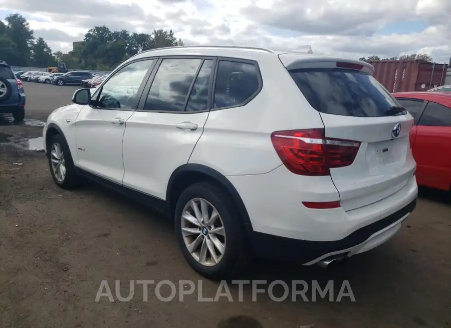 BMW X3 XDRIVE2 2016 vin 5UXWX9C59G0D76581 from auto auction Copart