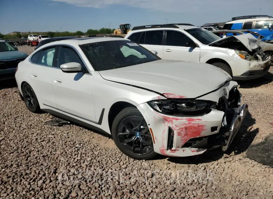 BMW I4 EDRIVE 2024 vin WBY43AW03RFT37745 from auto auction Copart