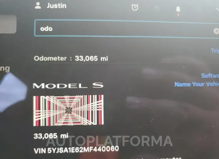 TESLA MODEL S 2021 vin 5YJSA1E62MF440060 from auto auction Copart