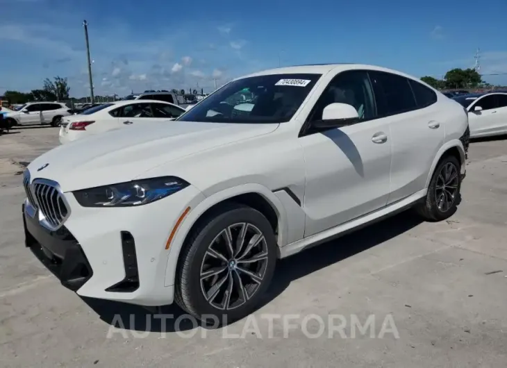 BMW X6 XDRIVE4 2024 vin 5UX33EX03R9U92540 from auto auction Copart