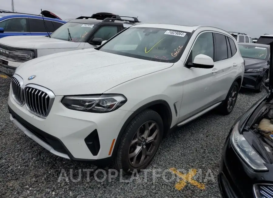 BMW X3 SDRIVE3 2022 vin 5UX43DP07N9J95523 from auto auction Copart