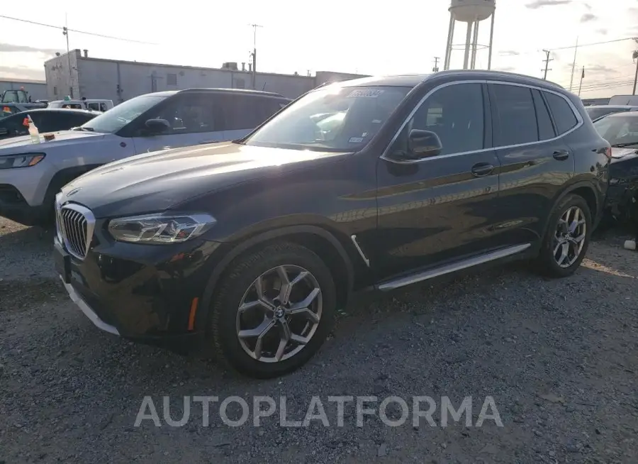 BMW X3 SDRIVE3 2023 vin 5UX43DP08P9R84038 from auto auction Copart