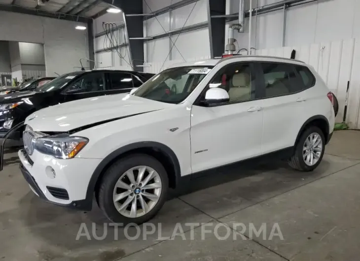 BMW X3 XDRIVE2 2016 vin 5UXWX9C51G0D82438 from auto auction Copart