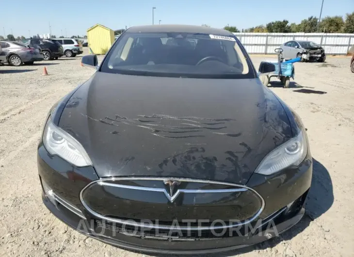 TESLA MODEL S 85 2015 vin 5YJSA1H10FFP77958 from auto auction Copart