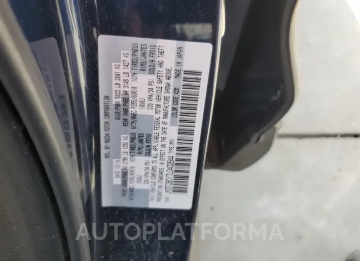 MAZDA CX-9 TOURI 2020 vin JM3TCBCY7L0402644 from auto auction Copart