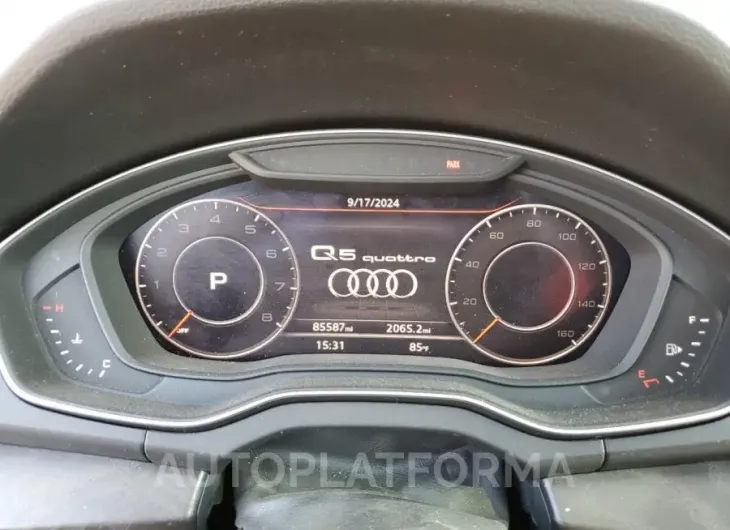 AUDI Q5 PREMIUM 2018 vin WA1ANAFY1J2207683 from auto auction Copart