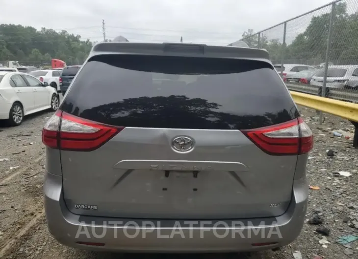 TOYOTA SIENNA XLE 2018 vin 5TDYZ3DC2JS929605 from auto auction Copart