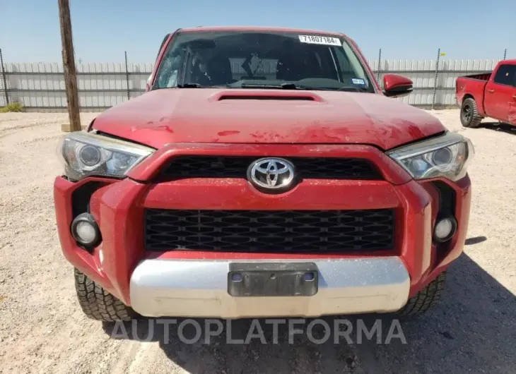 TOYOTA 4RUNNER SR 2017 vin JTEBU5JR6H5463617 from auto auction Copart