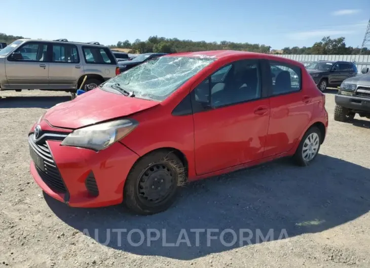 TOYOTA YARIS 2015 vin VNKKTUD30FA034624 from auto auction Copart