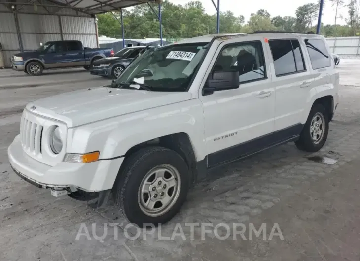 JEEP PATRIOT SP 2016 vin 1C4NJPBBXGD623042 from auto auction Copart