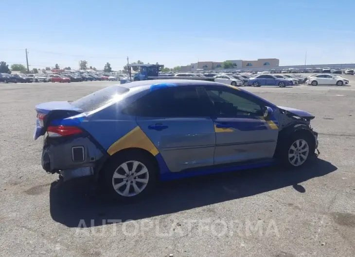 TOYOTA COROLLA LE 2022 vin JTDEPMAE5NJ229522 from auto auction Copart