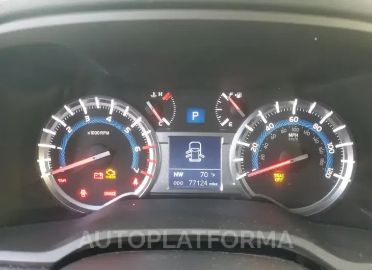 TOYOTA 4RUNNER SR 2018 vin JTEZU5JRXJ5191366 from auto auction Copart