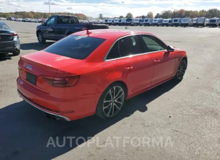 AUDI S4 PRESTIG 2018 vin WAUC4AF44JA002599 from auto auction Copart