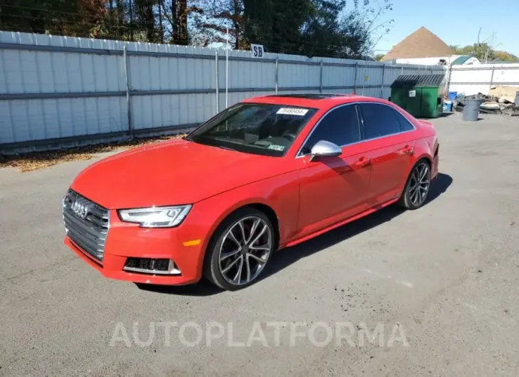 AUDI S4 PRESTIG 2018 vin WAUC4AF44JA002599 from auto auction Copart