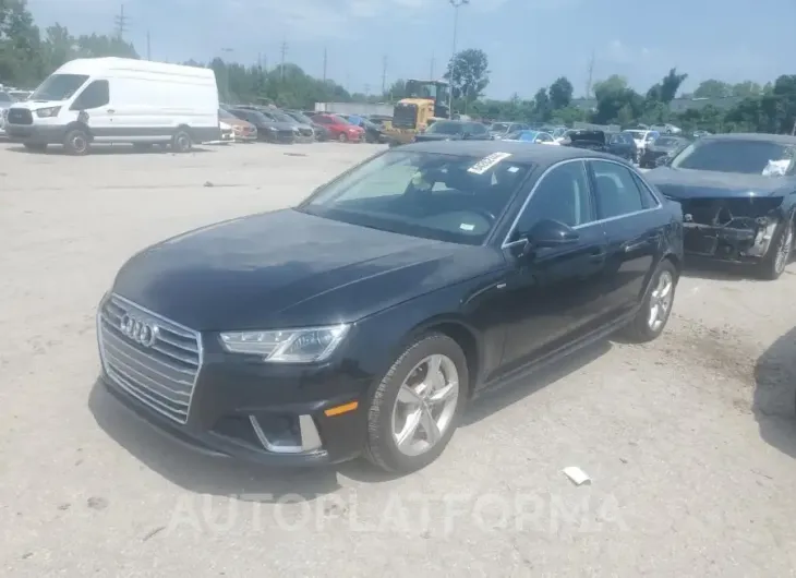 AUDI A4 PREMIUM 2019 vin WAUDNAF46KA045618 from auto auction Copart