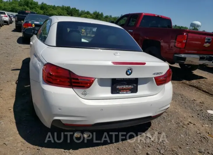 BMW 430I 2017 vin WBA4U7C34H5H20422 from auto auction Copart