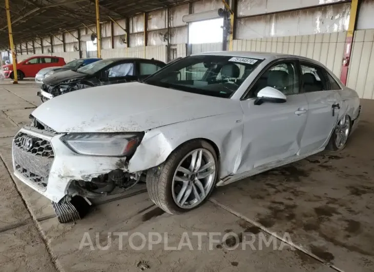 AUDI A4 PREMIUM 2022 vin WAUEAAF43NN013478 from auto auction Copart