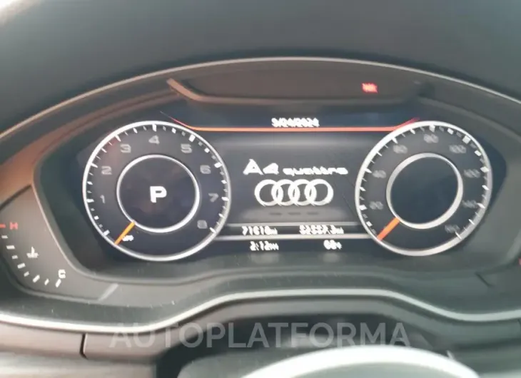 AUDI A4 PREMIUM 2018 vin WAUENAF43JA118527 from auto auction Copart