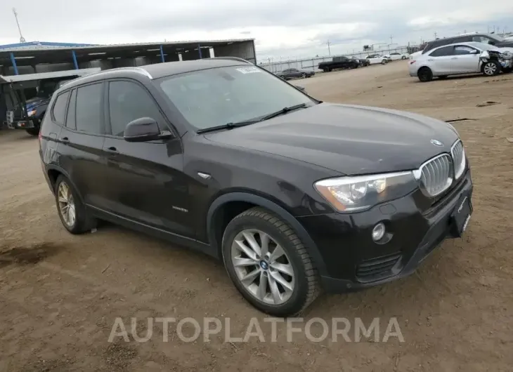 BMW X3 XDRIVE2 2016 vin 5UXWX9C57G0D84985 from auto auction Copart