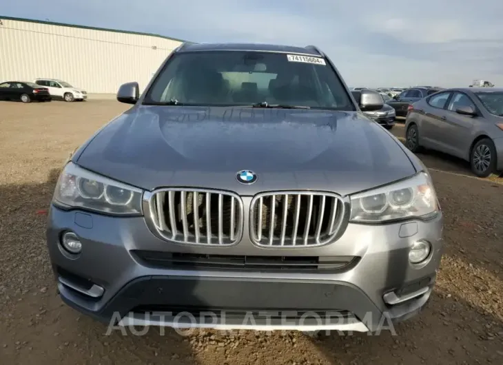 BMW X3 XDRIVE2 2015 vin 5UXWX9C58F0D44607 from auto auction Copart