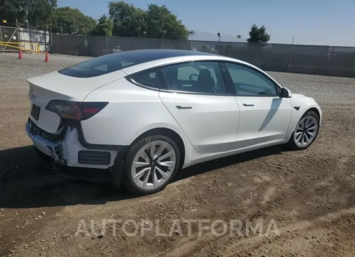 TESLA MODEL 3 2022 vin 5YJ3E1EA3NF358983 from auto auction Copart