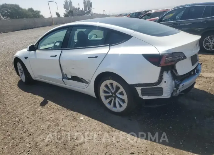 TESLA MODEL 3 2022 vin 5YJ3E1EA3NF358983 from auto auction Copart