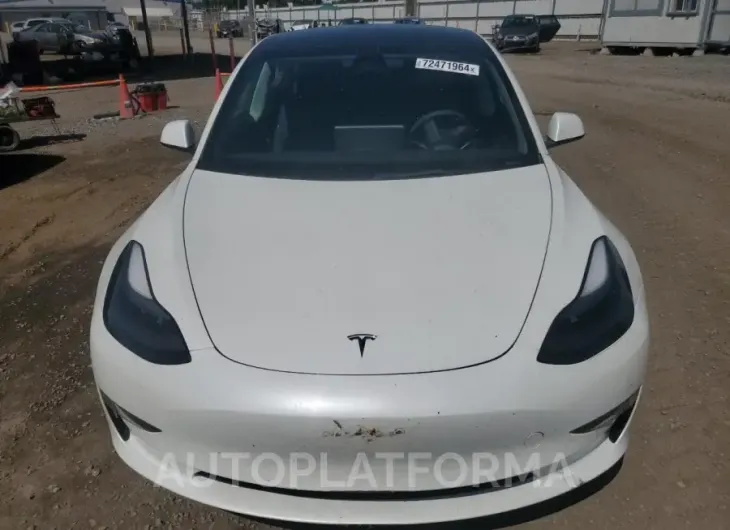 TESLA MODEL 3 2022 vin 5YJ3E1EA3NF358983 from auto auction Copart