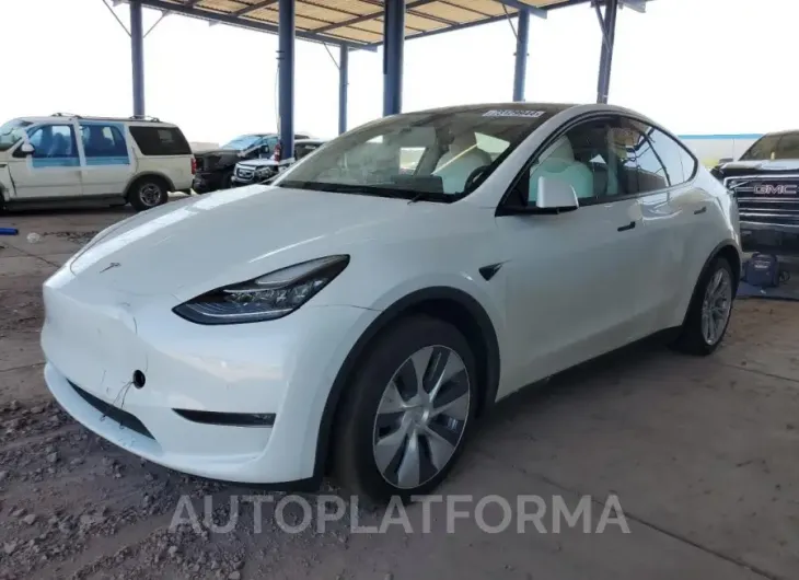 TESLA MODEL Y 2021 vin 5YJYGAEE8MF151507 from auto auction Copart