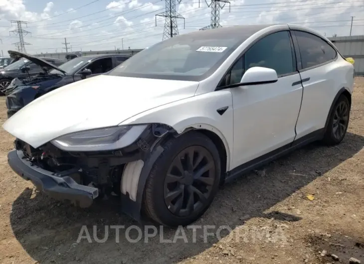 TESLA MODEL X 2022 vin 7SAXCBE69NF358594 from auto auction Copart