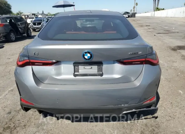 BMW I4 EDRIVE 2023 vin WBY43AW0XPFP52543 from auto auction Copart