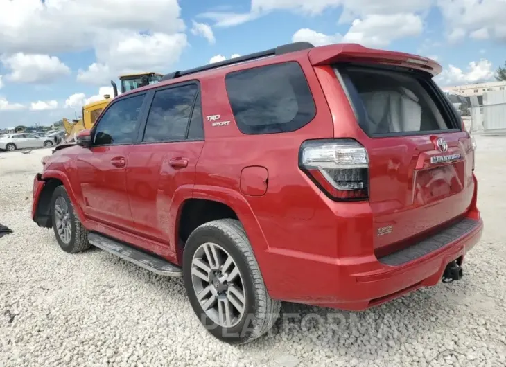 TOYOTA 4RUNNER TR 2022 vin JTEAU5JR2N5258920 from auto auction Copart