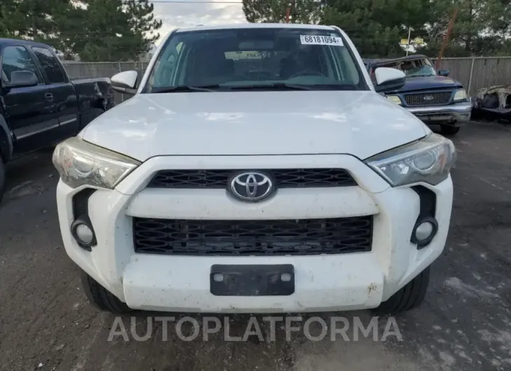 TOYOTA 4RUNNER SR 2015 vin JTEBU5JR1F5235084 from auto auction Copart