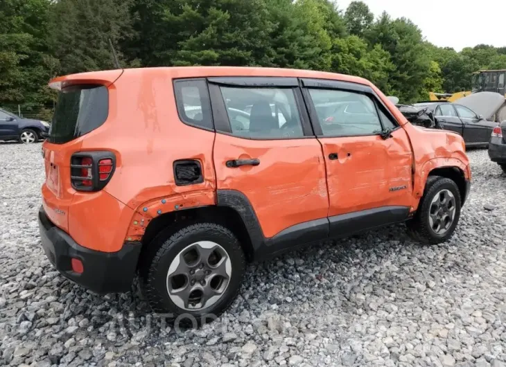 JEEP RENEGADE S 2015 vin ZACCJBAT6FPC16081 from auto auction Copart