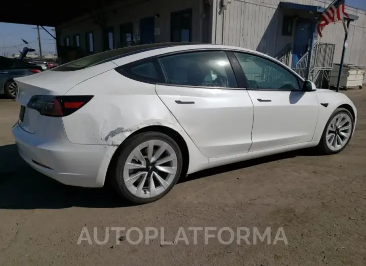 TESLA MODEL 3 2021 vin 5YJ3E1EAXMF028143 from auto auction Copart