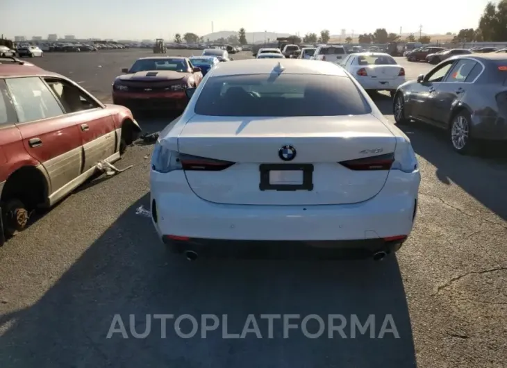 BMW 430I 2022 vin WBA53AP04NCJ27118 from auto auction Copart