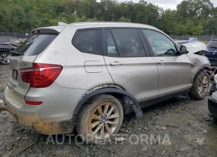 BMW X3 XDRIVE2 2016 vin 5UXWX9C51G0D71892 from auto auction Copart