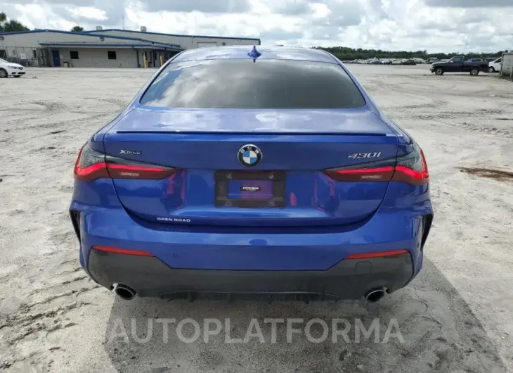 BMW 430XI 2022 vin WBA73AP05NCJ69600 from auto auction Copart