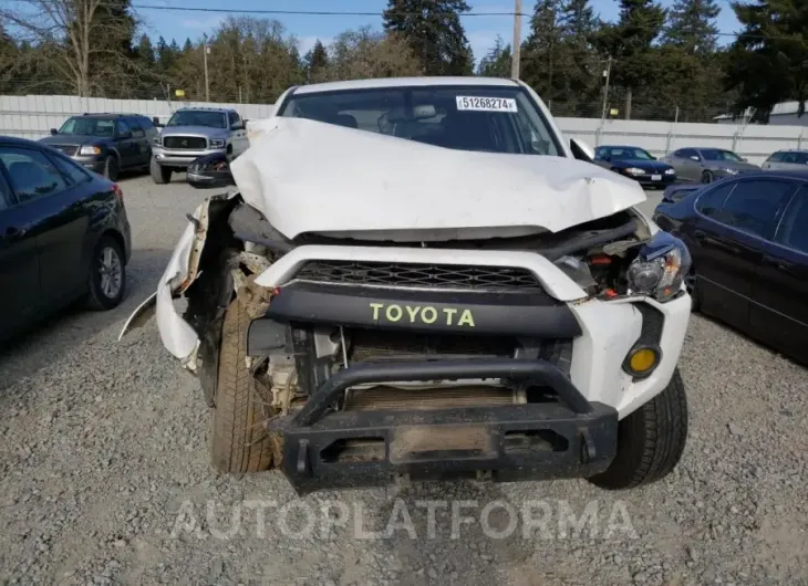 TOYOTA 4RUNNER SR 2018 vin JTEBU5JR3J5511533 from auto auction Copart