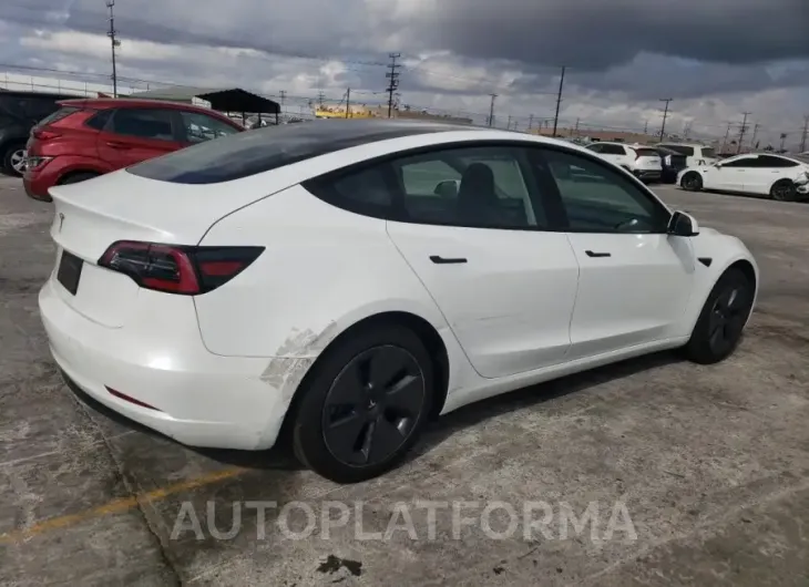 TESLA MODEL 3 2021 vin 5YJ3E1EAXMF091596 from auto auction Copart