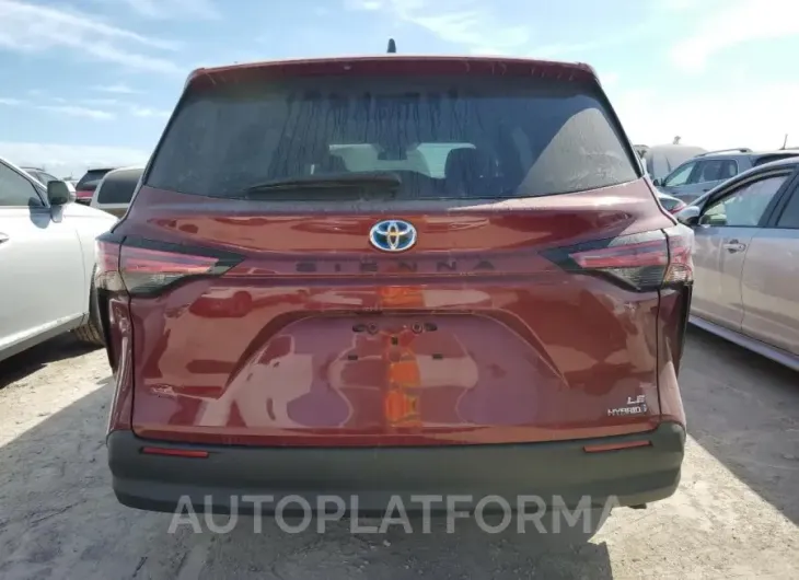 TOYOTA SIENNA LE 2022 vin 5TDKRKEC1NS101677 from auto auction Copart