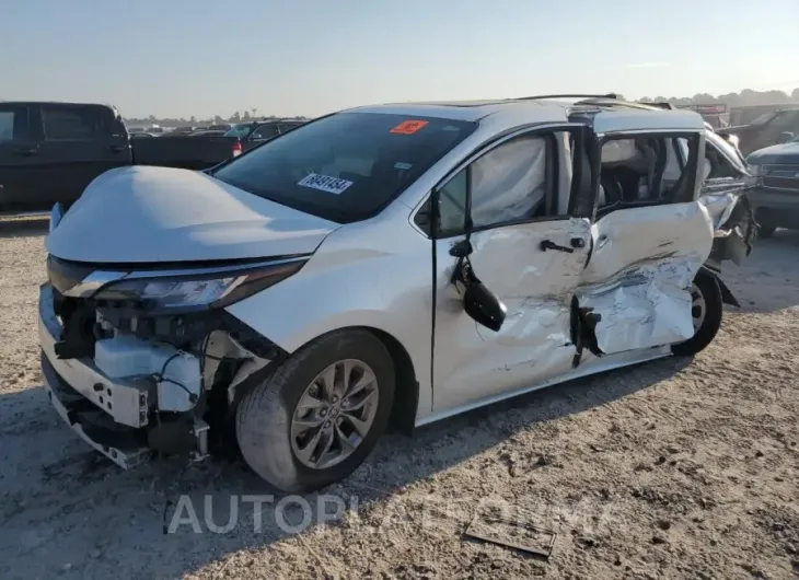 TOYOTA SIENNA XLE 2022 vin 5TDYRKEC6NS105993 from auto auction Copart