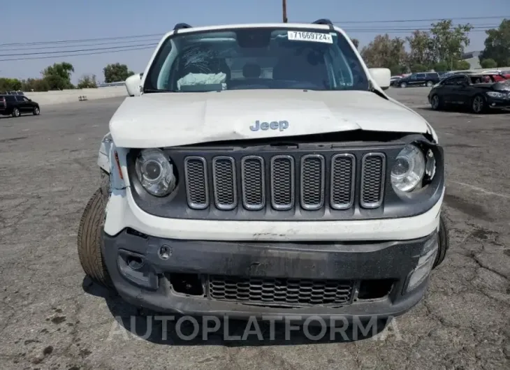 JEEP RENEGADE L 2018 vin ZACCJBBB9JPH44325 from auto auction Copart