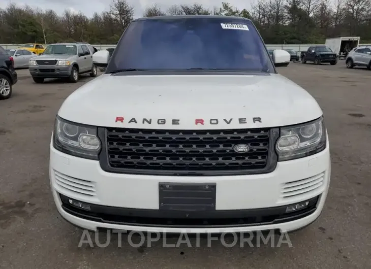 LAND ROVER RANGE ROVE 2016 vin SALGS2PF1GA305731 from auto auction Copart