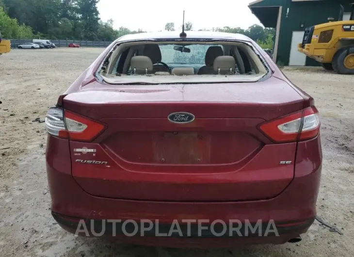 FORD FUSION SE 2016 vin 1FA6P0H7XG5100763 from auto auction Copart