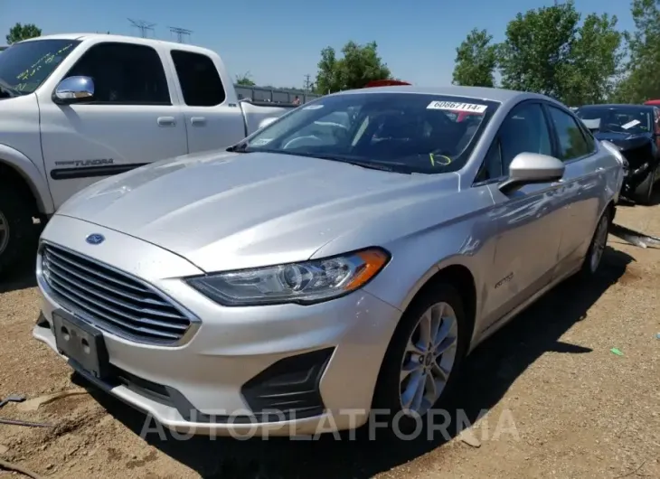 FORD FUSION SE 2019 vin 3FA6P0LU9KR156714 from auto auction Copart