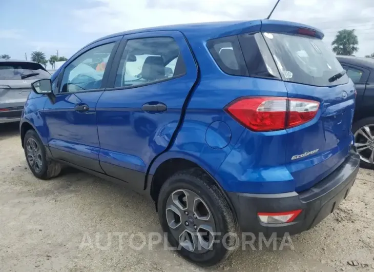 FORD ECOSPORT S 2018 vin MAJ6P1SL0JC222918 from auto auction Copart