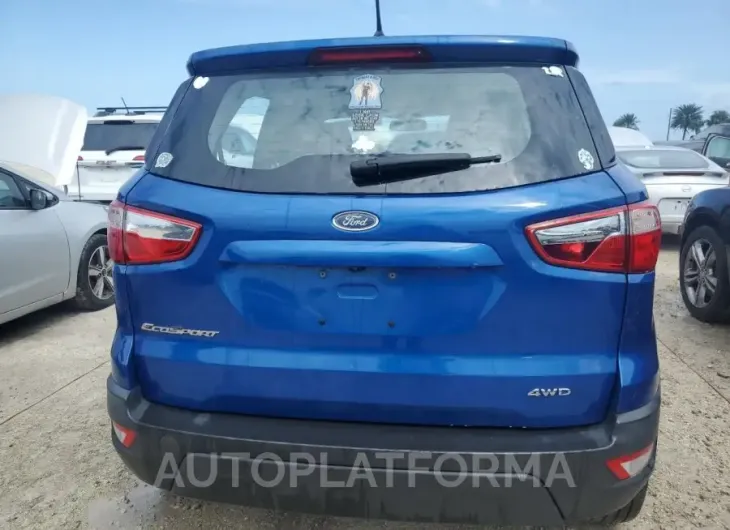 FORD ECOSPORT S 2018 vin MAJ6P1SL0JC222918 from auto auction Copart