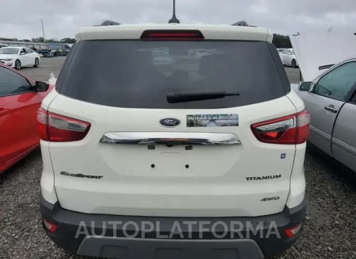 FORD ECOSPORT T 2021 vin MAJ6S3KL0MC423412 from auto auction Copart