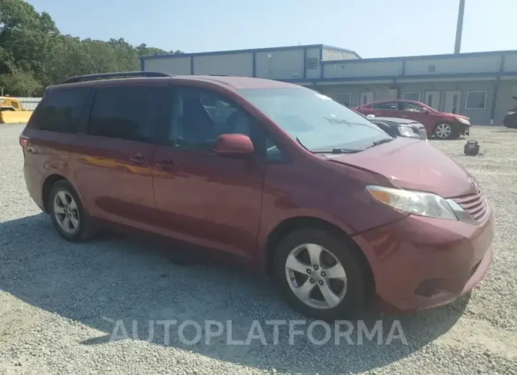 TOYOTA SIENNA LE 2015 vin 5TDKK3DC2FS604275 from auto auction Copart