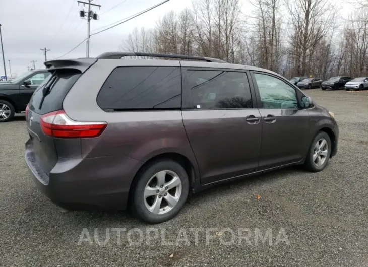 TOYOTA SIENNA LE 2015 vin 5TDKK3DC4FS648651 from auto auction Copart